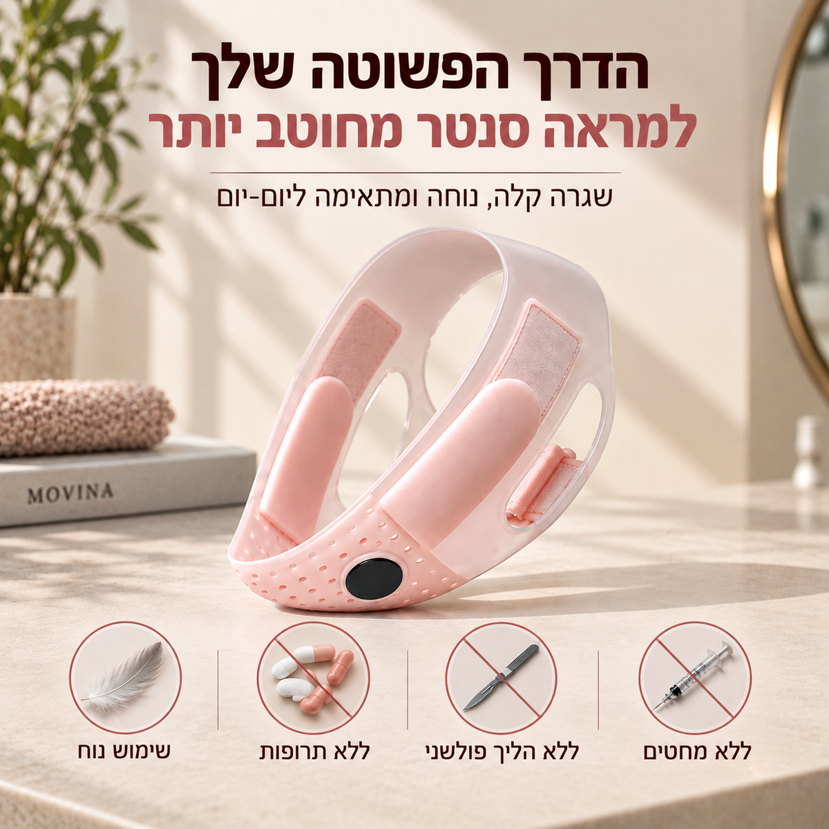 מחטב סנטר כפול לעיצוב קו הלסת