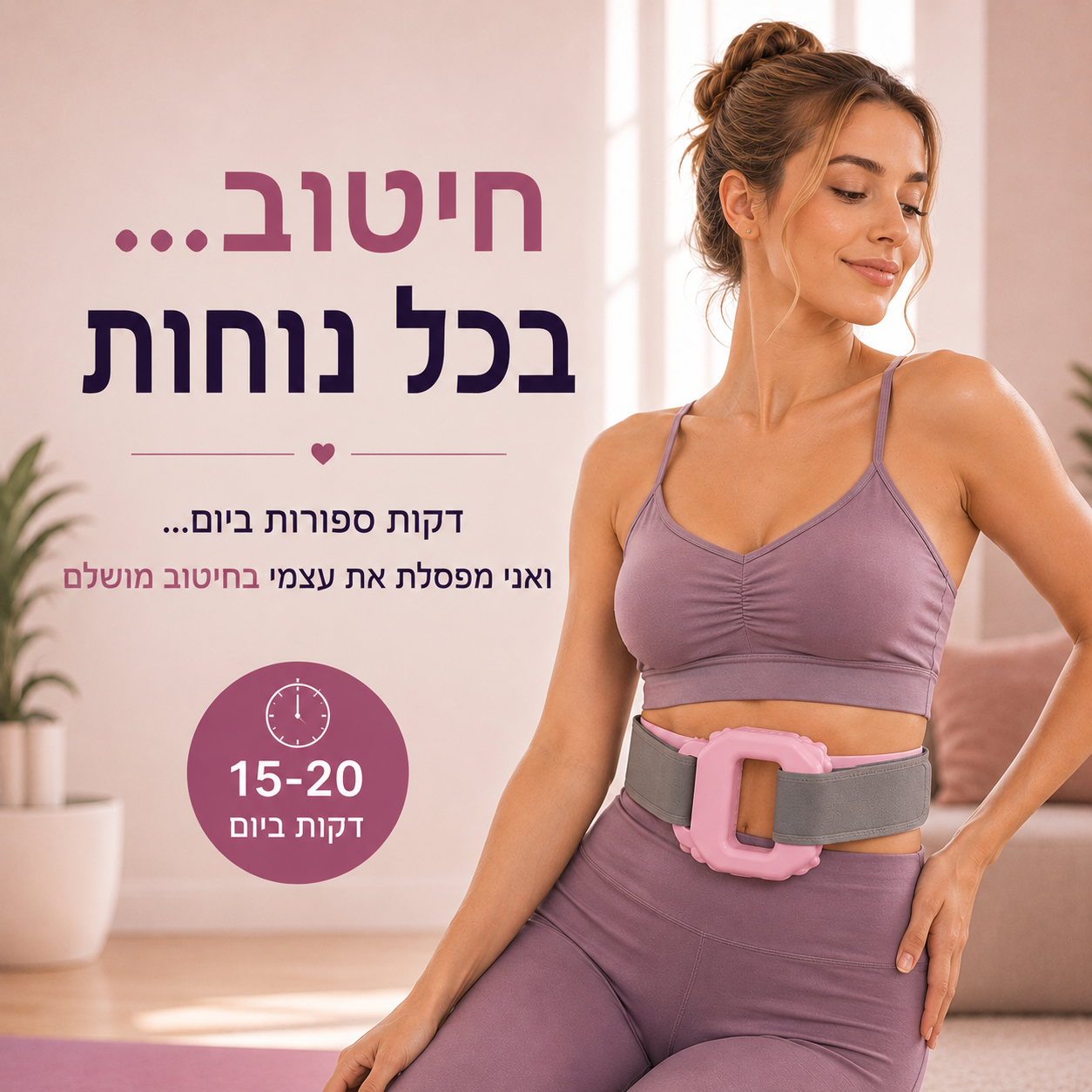 מכשיר רטט לשריפת שומנים ולעיסוי מבית מובינה