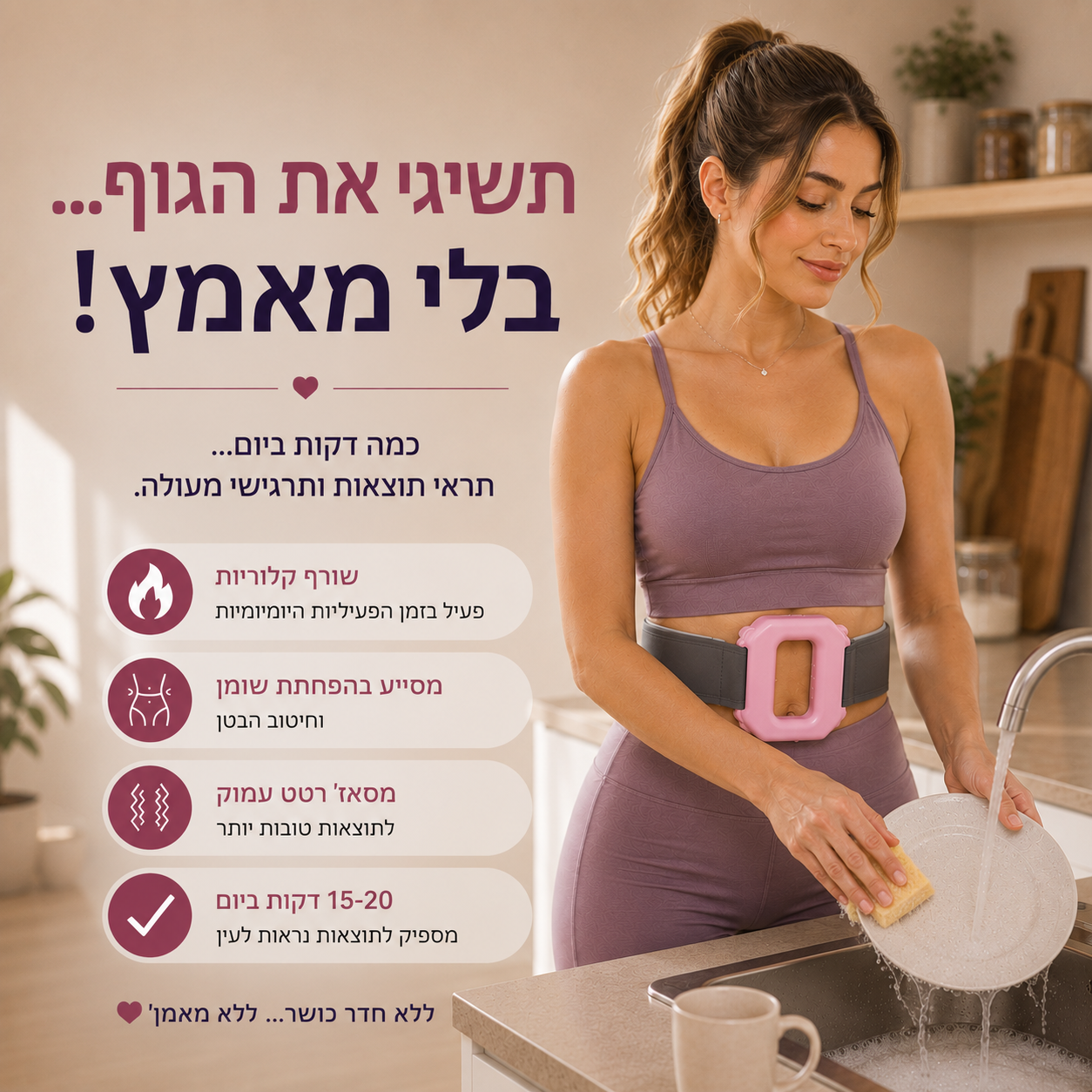 מכשיר רטט לשריפת שומנים ולעיסוי מבית מובינה