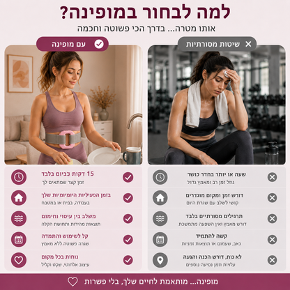 מכשיר רטט לשריפת שומנים ולעיסוי מבית מובינה