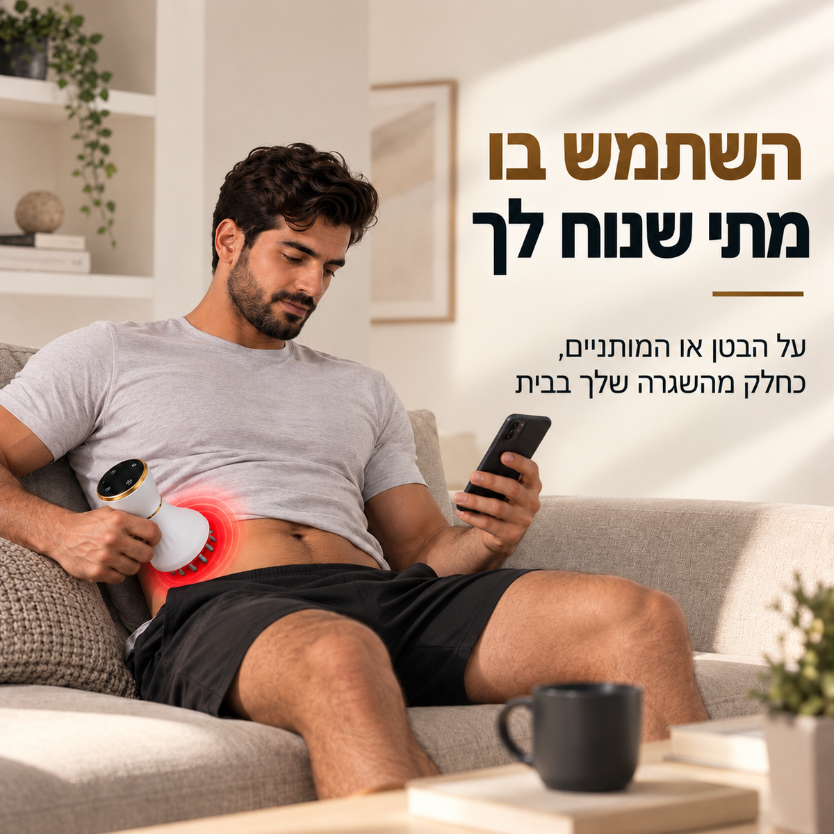 מכשיר מובינה לחיטוב הבטן והמותניים לגברים