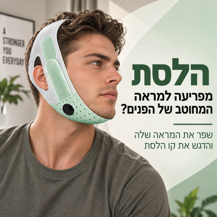מחטב סנטר כפול להדגשת קו הלסת ולהפחתת הסנטר הכפול (לגברים)