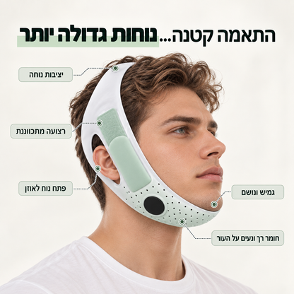 מחטב סנטר כפול להדגשת קו הלסת ולהפחתת הסנטר הכפול (לגברים)