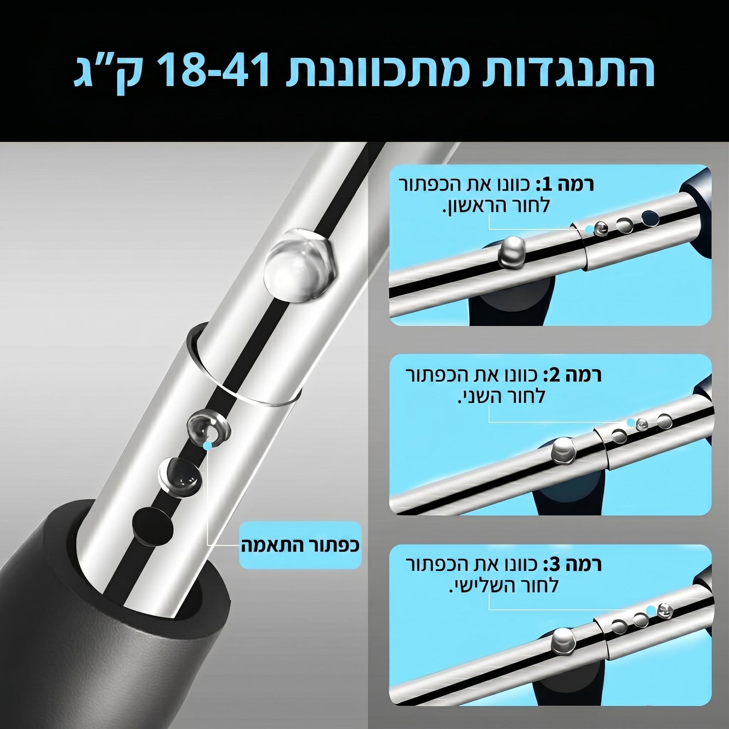 מכשיר לחיזוק ולהגדלת השרירים בבית