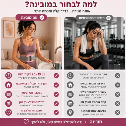 מכשיר רטט לשריפת שומנים בבטן ובגוף